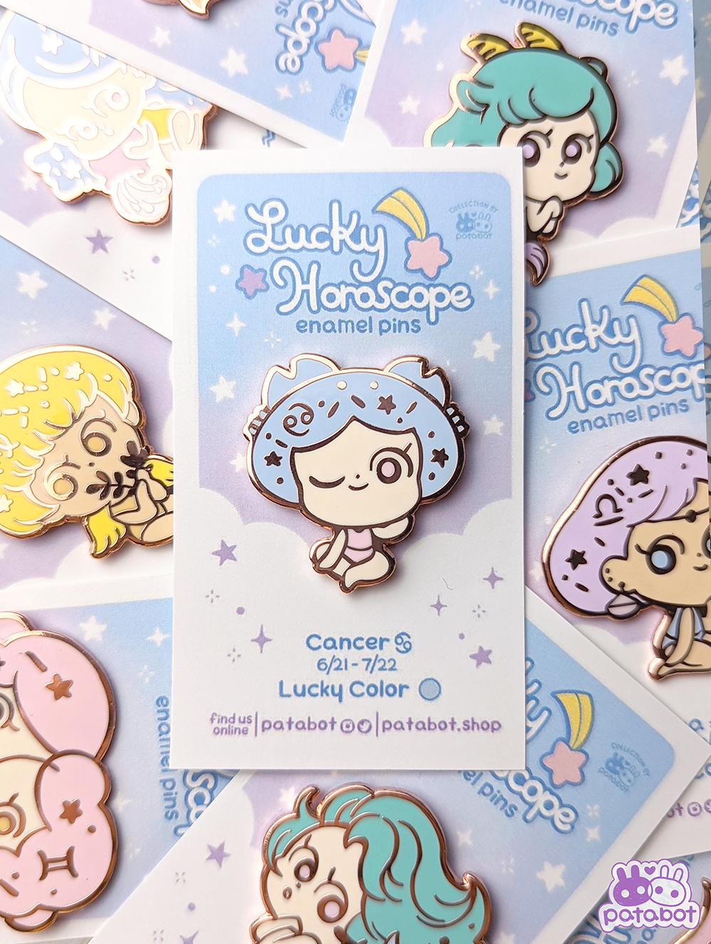 Enamel Pin-  Pisces  Lucky Horoscope