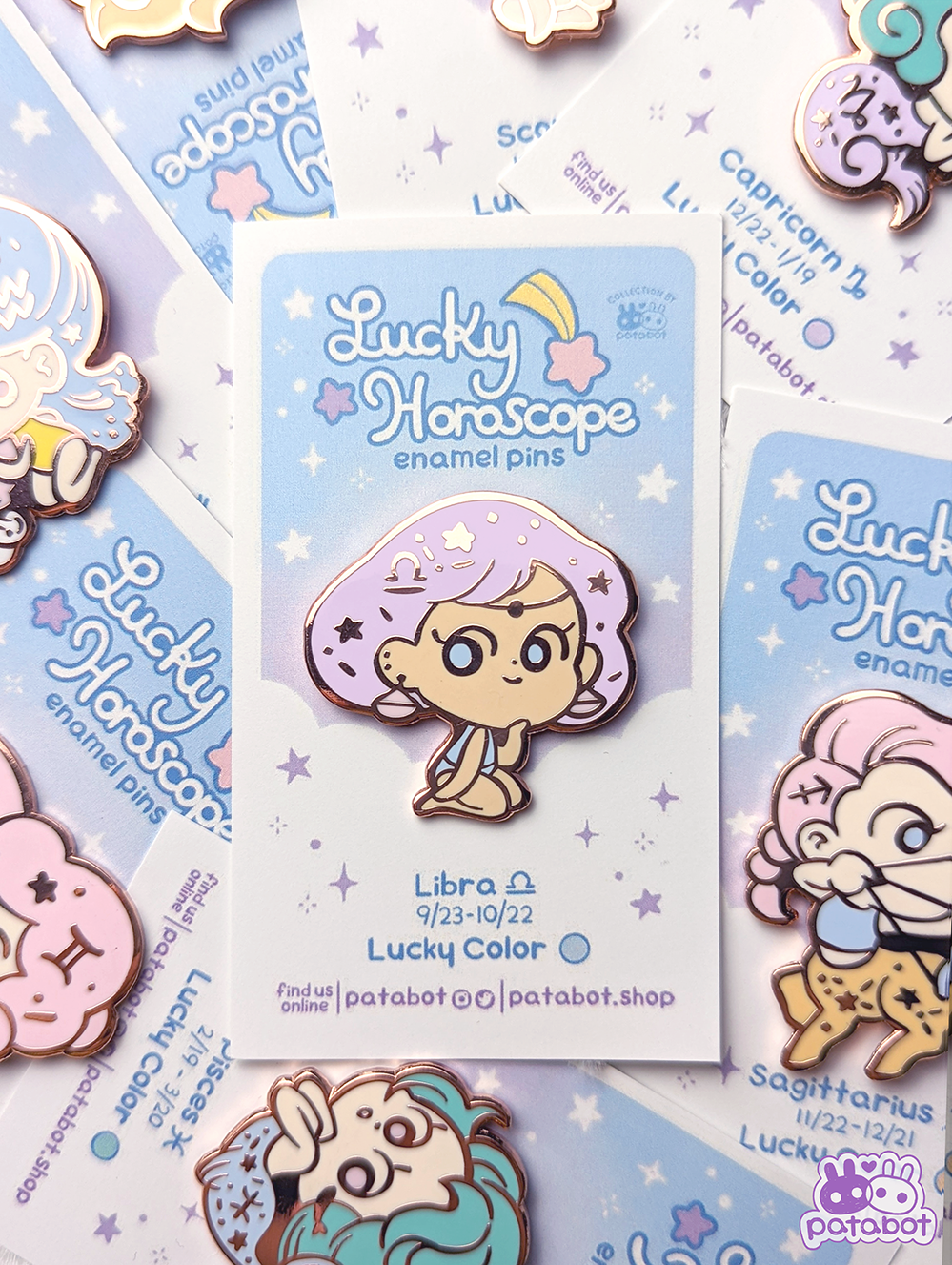 Enamel Pin- Virgo Lucky Horoscope