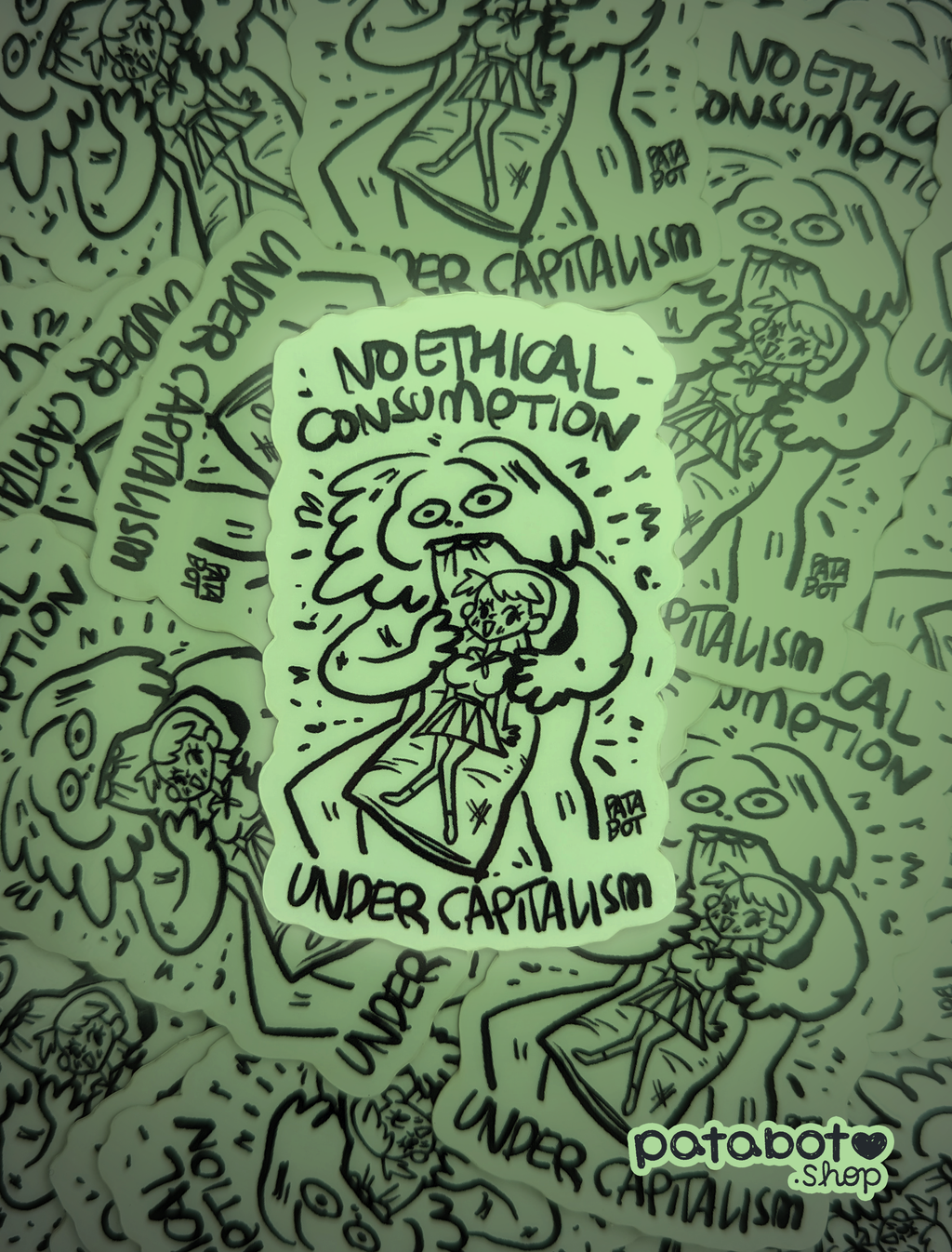 Sticker - Saturn Devouring His Anime Bodypillow