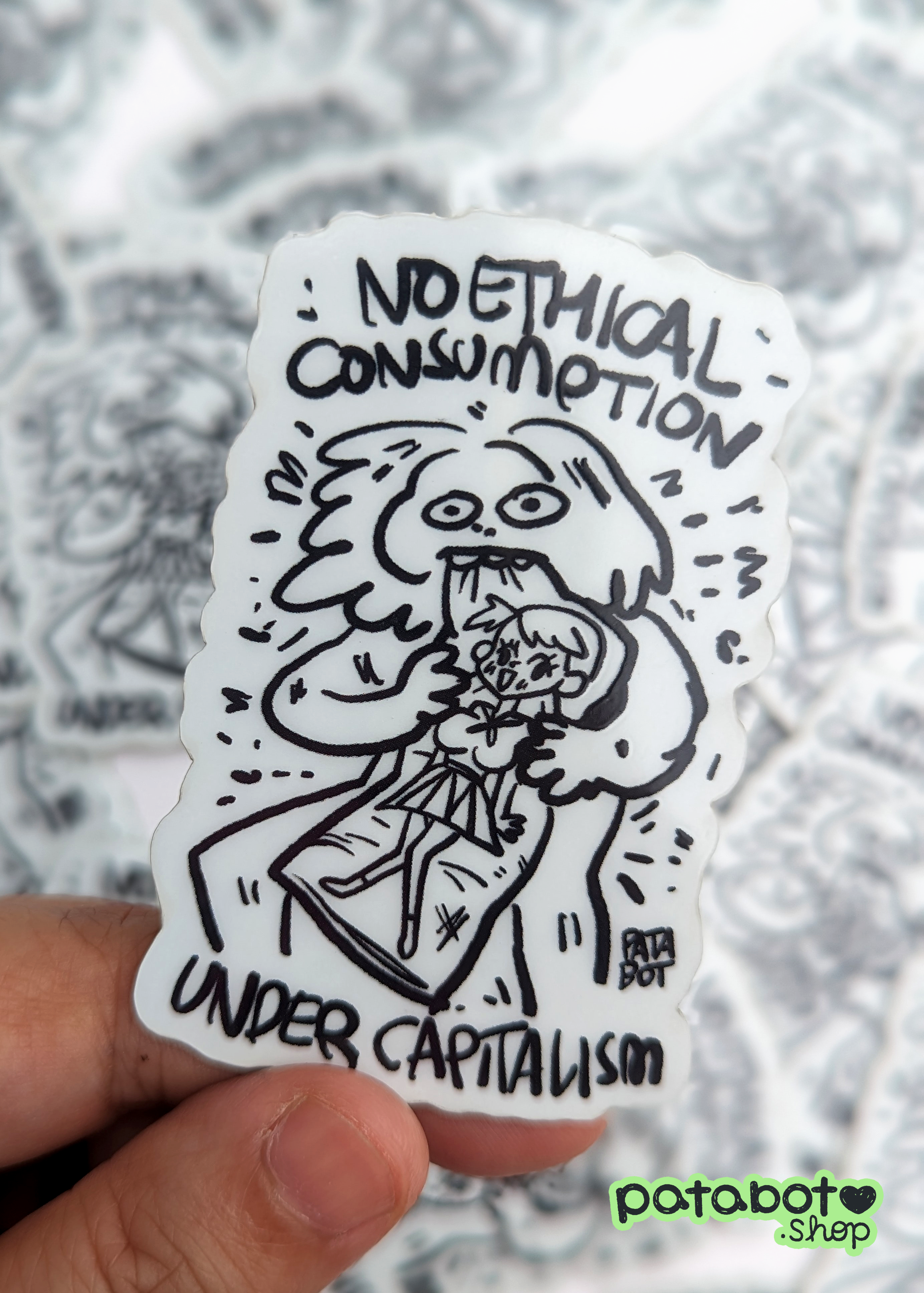 Sticker - Saturn Devouring His Anime Bodypillow