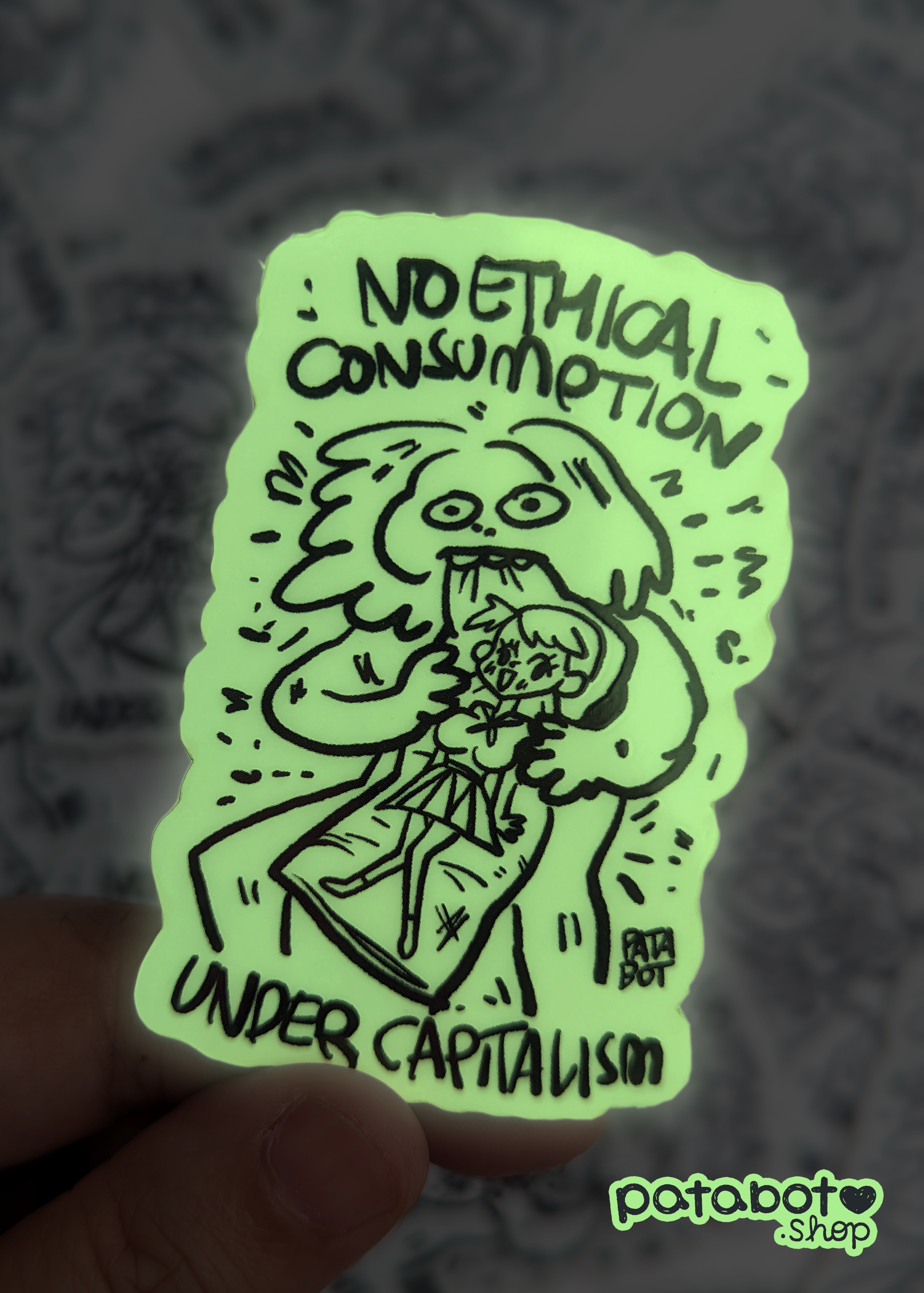 Sticker - Saturn Devouring His Anime Bodypillow