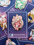 Glitter Pin - Chibi Moon