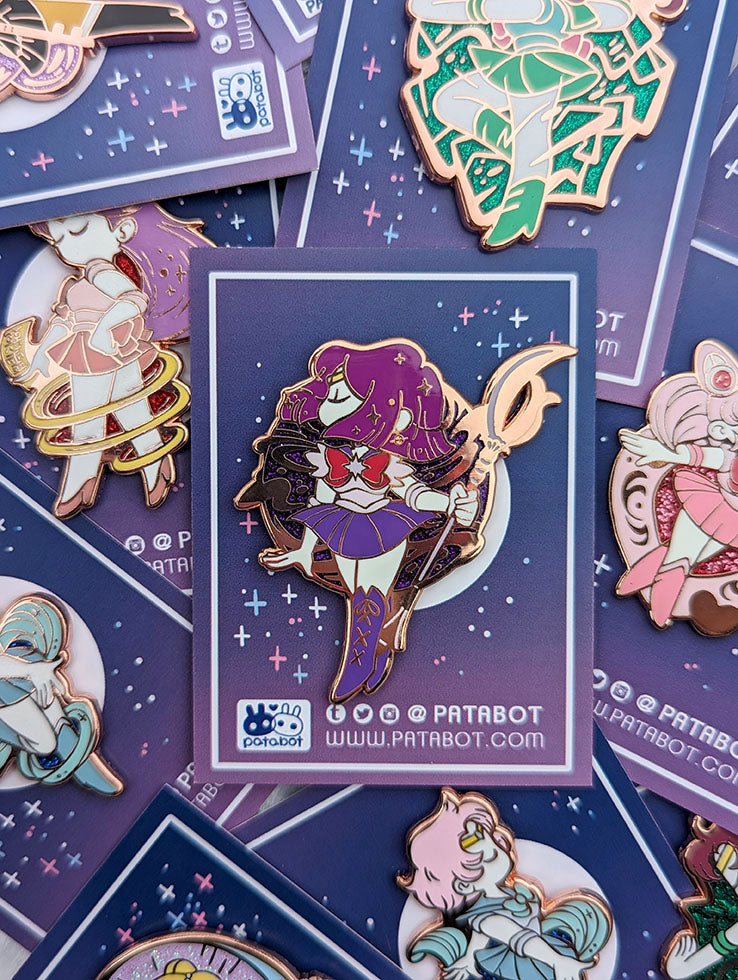 Glitter Pin - Saturn Henshin