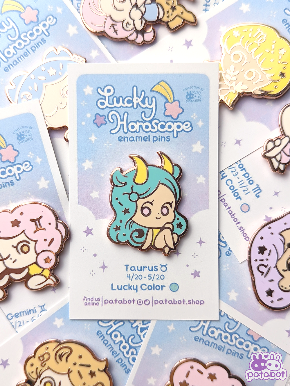 Enamel Pin-  Pisces  Lucky Horoscope