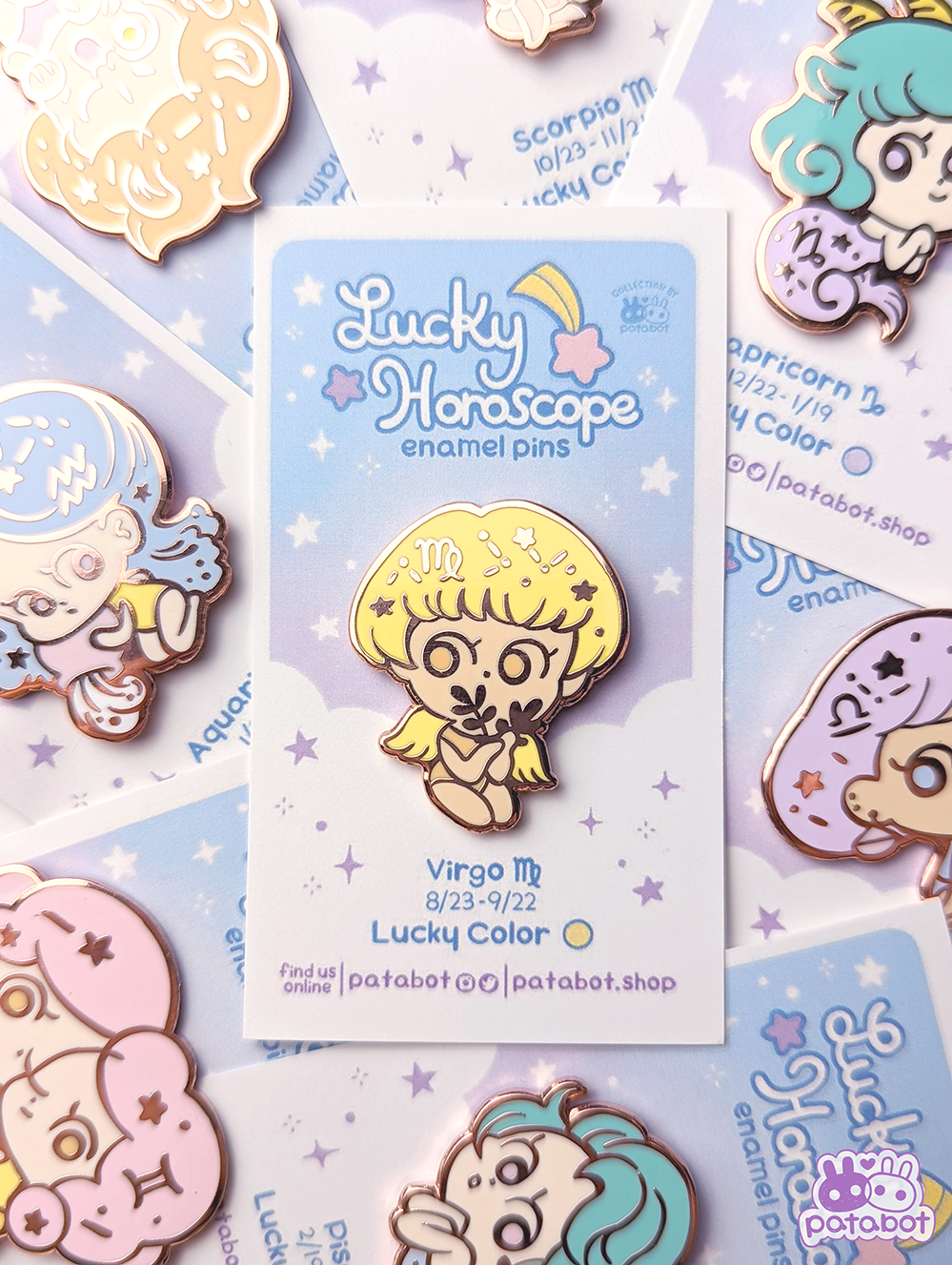 Enamel Pin-  Pisces  Lucky Horoscope