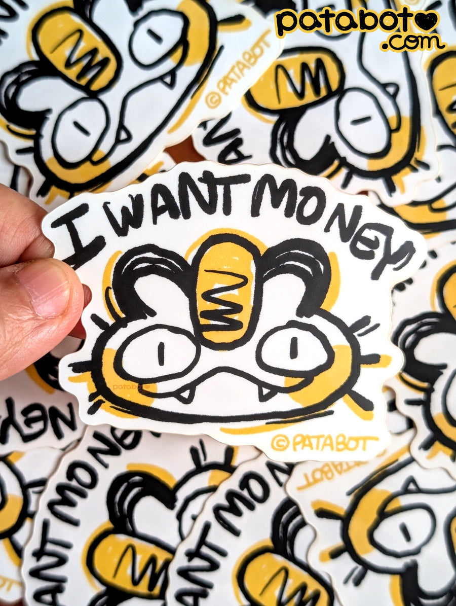 Sticker - Meow I Want Money